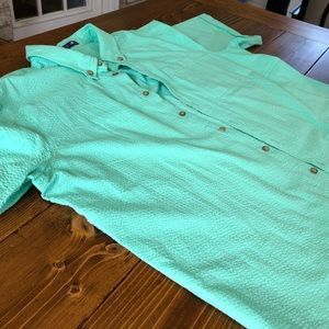 Seersucker Cotton 101 Button-Down Shirt